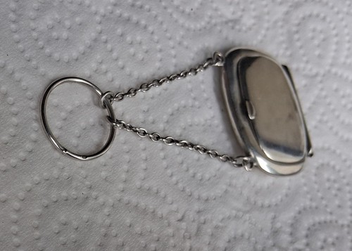 Solid silver art - deco, compact