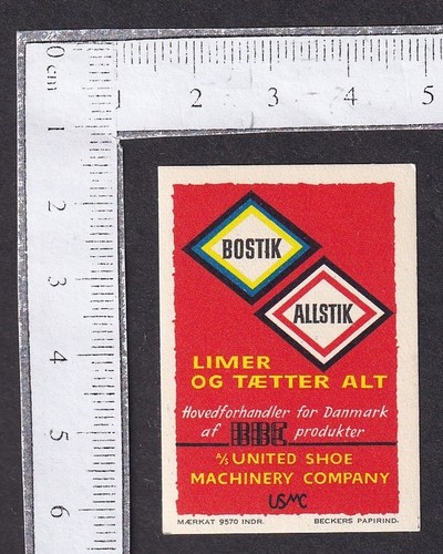 Vintage advertisement label