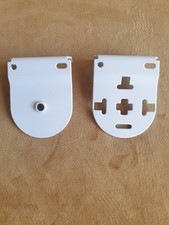 WHITE ROLLER BLIND BRACKETS