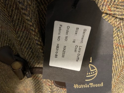 Harris tweed lara duffle coat - tweed,