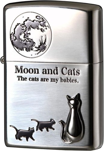 Zippo moon and - and, silver