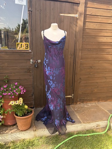 Y2k monsoon purple - blue, silk