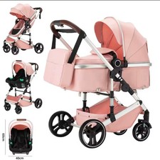 Baby Stroller 3 in 1Fold Pram