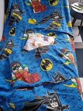 Boys 3 Pieces Single Bed Set BATMAN LEGO VERY GOOD USED CONDITION 