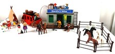 Playmobil Western 4431 Sheriff’s Office Stagecoach Teepee  extras Cowboys Horses