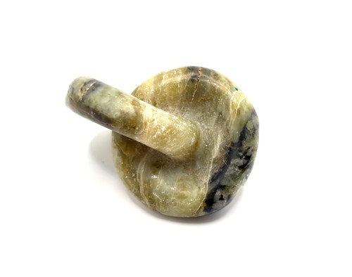 Carved green hardstone - green,