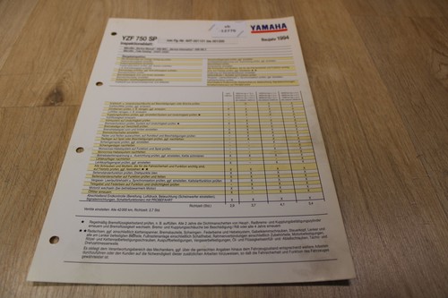 Yamaha yzf750sp 4ht inspection - yzf750sp,