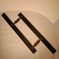 ANTIQUE EBONY AND BRASS 15"