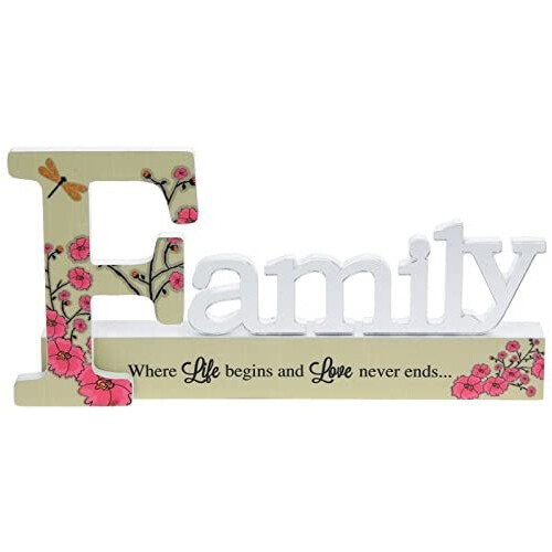 New family plaque message gift - family,