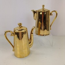 Royal Worcester Gold Lustre Coffee Pot x2