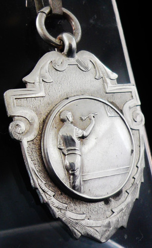 Sterling silver pocket - silver, watch