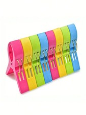 Beach Towel Pegs Clips 8 Pack Laundry Sunbed Lounger Clothes Pegs Utility UK.