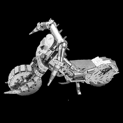 Ghost rider bike metal - rider, 3d