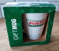 KRISPY KREME DOUGHNUTS Mug White - Tea Coffee Fast Food Merchandise Donut