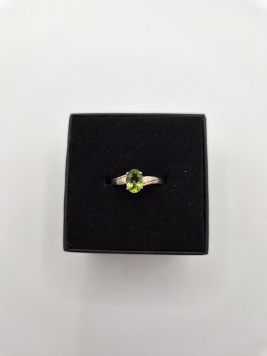 Peridot silver ring - peridot, size