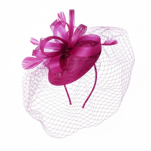 Elegant looped fascinator - looped,