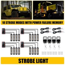 4x 12LED Amber Strobe Recovery