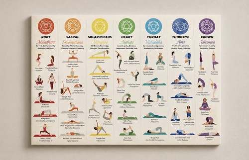 New large yoga canvas wall - large, art