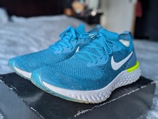 Mens Nike Epic React Flyknit Blue Glow. UK10, EU45, US11.