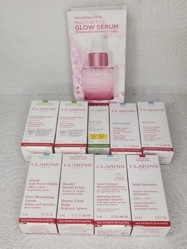 Clarins facial product samples - clarins,