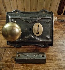 Antique Victorian Rim Lock