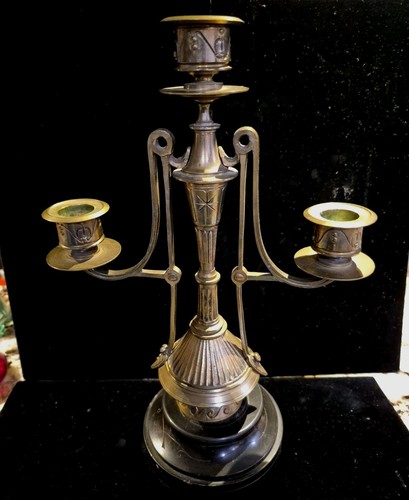 Antique candle candelabra - antique,