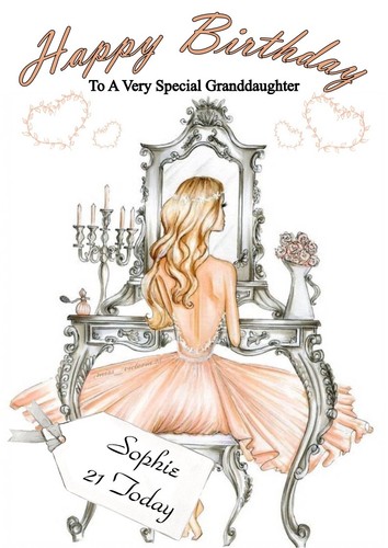 Personalised birthday card - personalised,