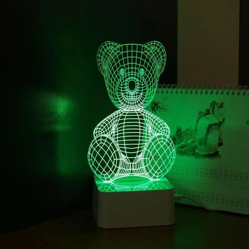 Bear illusion lamp - 7, colour