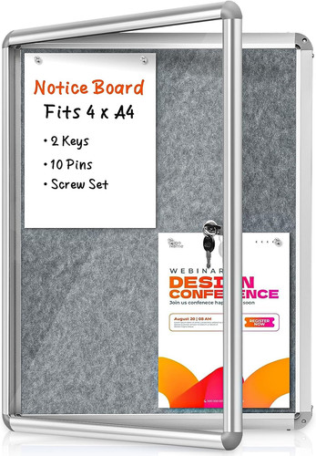 Lockable notice boards - lockable,