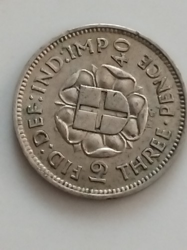 1940 king george threepence - vi,