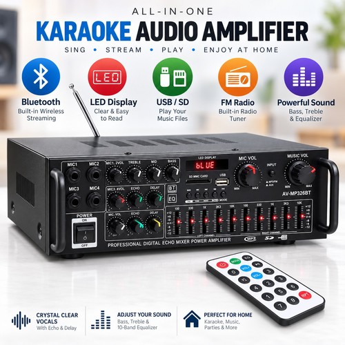 326bt bluetooth karaoke - av-326bt,