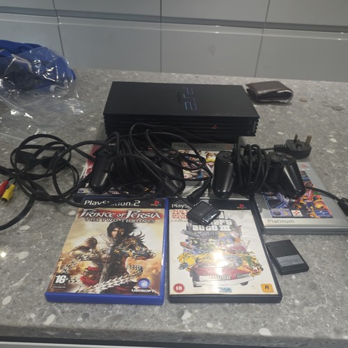 Playstation ps2 black console - playstation,