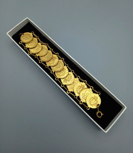 Vintage gold tone marino - marino, coin