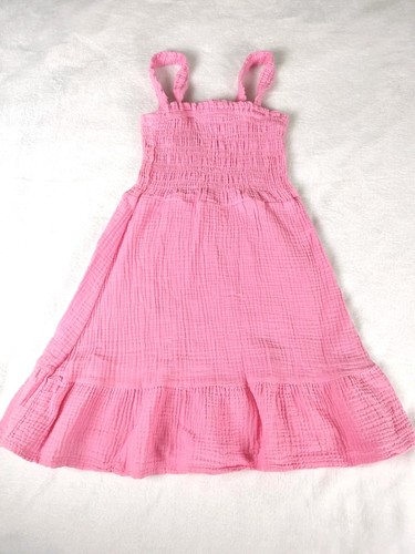 Girls pink cotton tiered - girls,