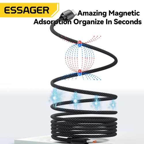 100w magnetic retractable - magnetic, usb