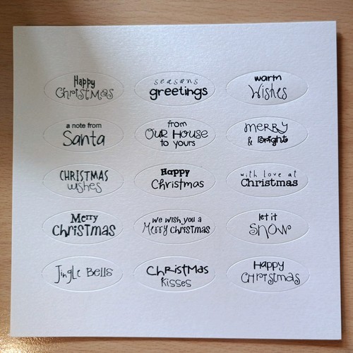 Craftwork cards oval - craftwork, christmas