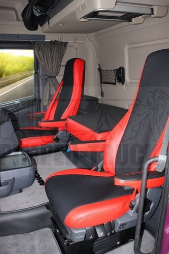 Truck seat covers red scania - covers,