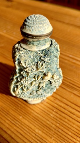 Vintage chinese engraved snuff - engraved,