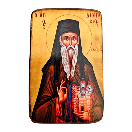 Saint dionysios orthodox wood - saint,