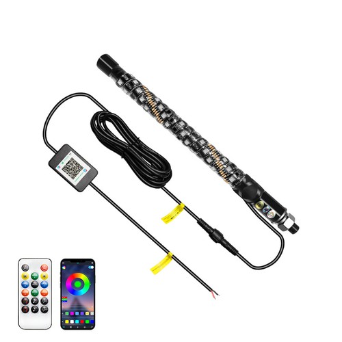 1ft led whip remote rgb - led,
