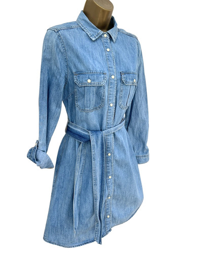Denim shirt dress size 12 - denim,