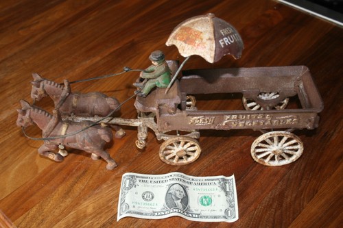 Vintage cast iron horse - vintage,