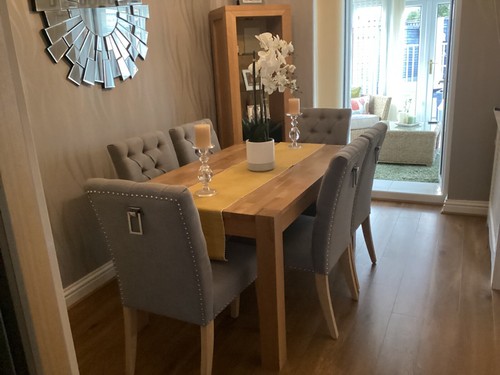 Dining table and - 6, chairs