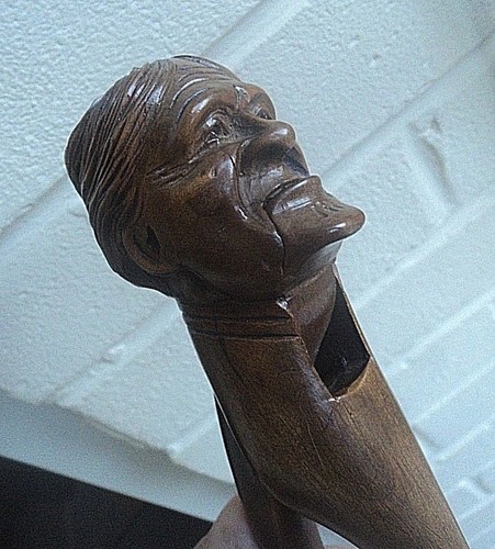 Victorian wood treen - victorian, nut