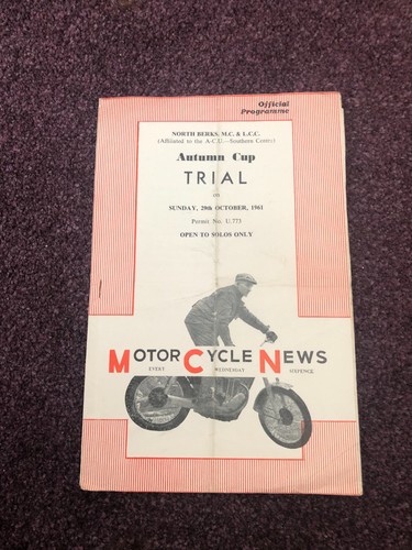 Motor cycle racing programme