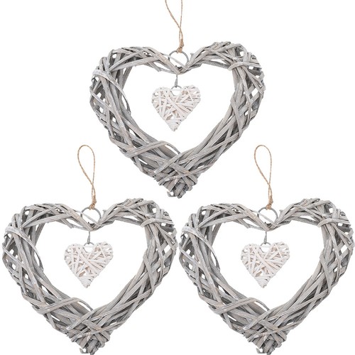 Pcs wicker heart wreath - pcs,