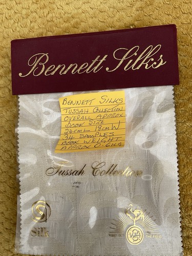 Bennett silks fabric sample - bennett,