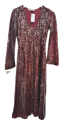 Zara burgundy sequin - zara,