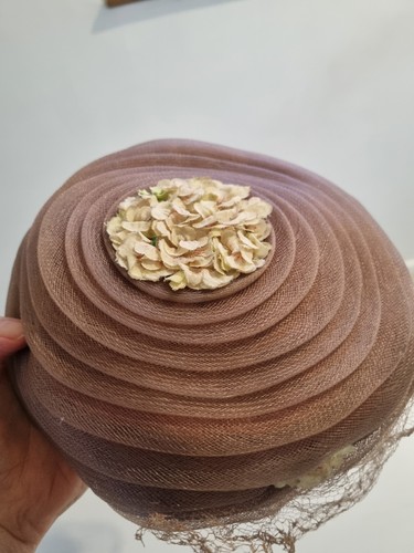 Dusky pink vintage hat - pink,