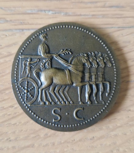 Roman bronze medal - , paris
